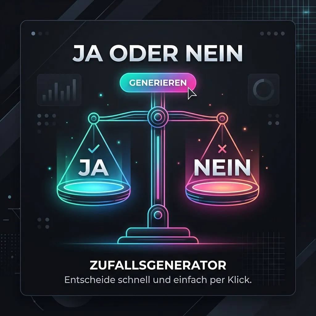 Ja oder Nein Generator Illustration